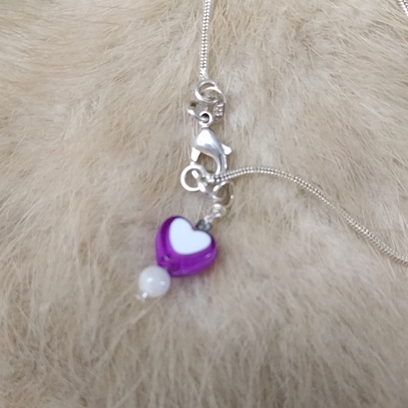 Amethyst + Pearl Necklace - Picture 4 of 7